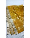Handloom Kora silk Saree-Yellow